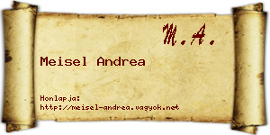 Meisel Andrea névjegykártya